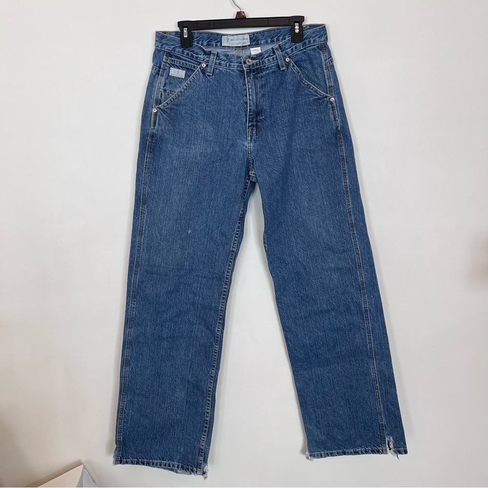 Vintage Mission Blues Jeans Baggy Wide Leg Mens 33x34 Cotton